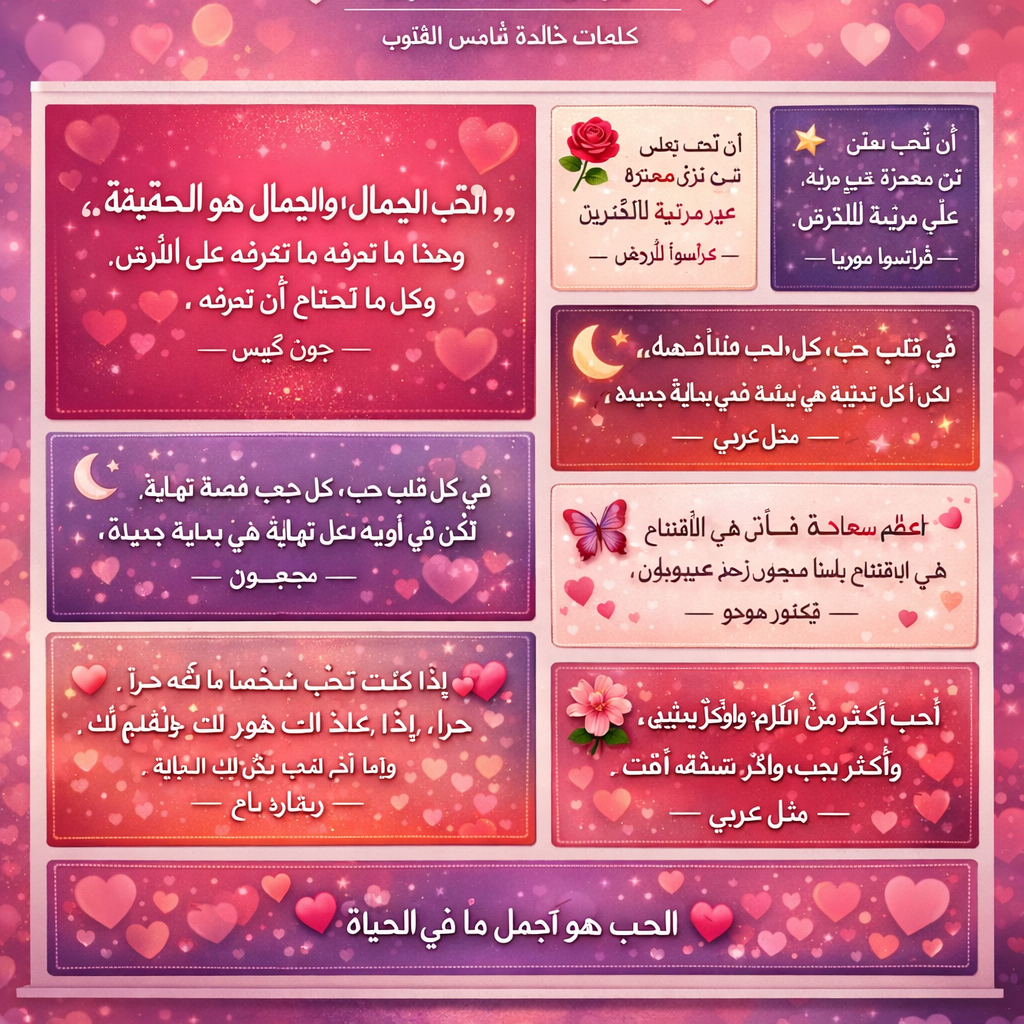 اقوى كلام حب يهز المشاعر؟